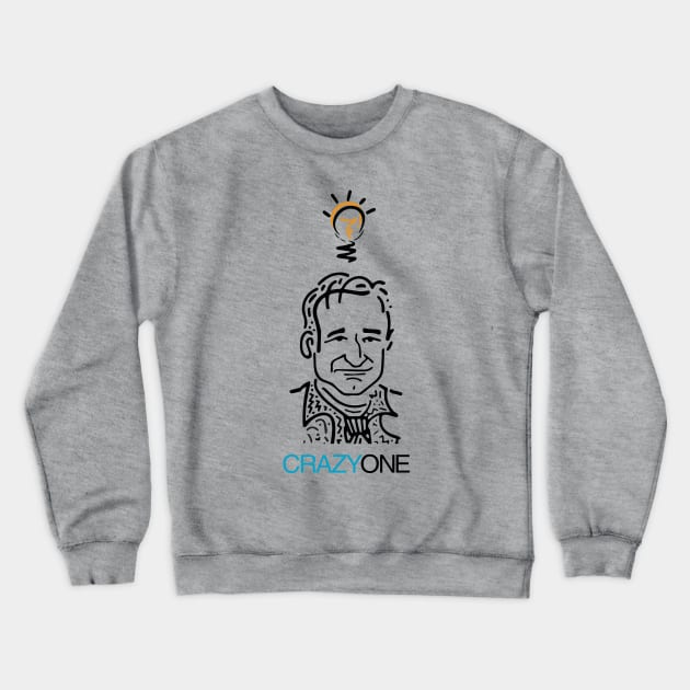 CRAZY ONE Crewneck Sweatshirt by Hou-tee-ni Designs